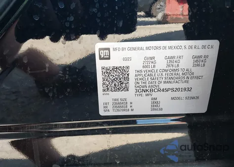 2023 Chevrolet Blazer Fwd 2Lt from USA, damaged, VIN 3GNKBCR45PS201932